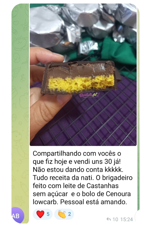 Print de depoimento de aluna 11