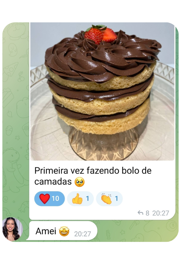 Print de depoimento de aluna 18