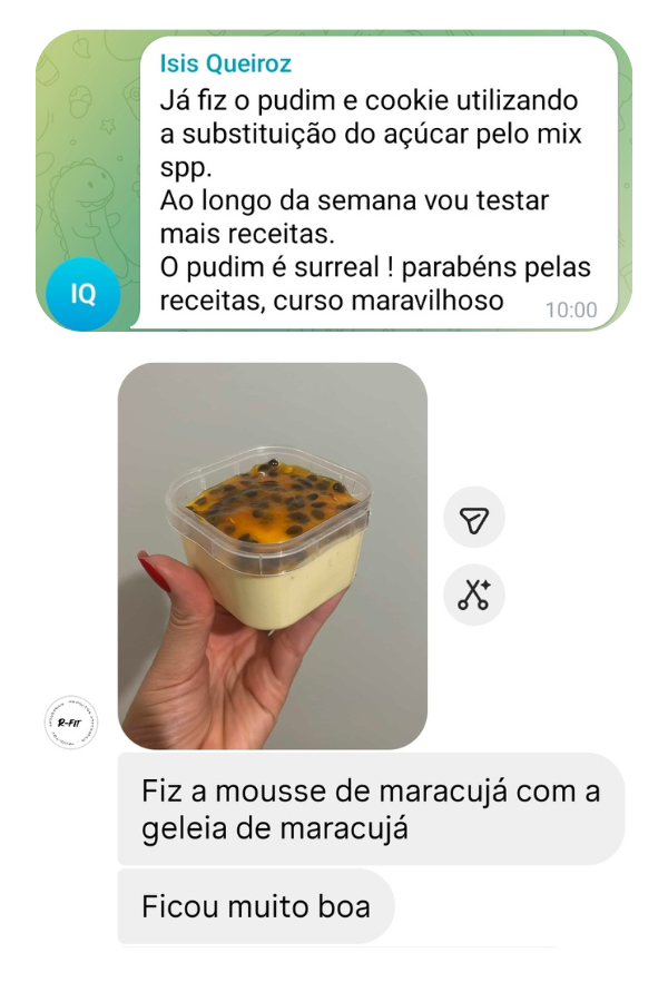 Print de depoimento de aluna 2